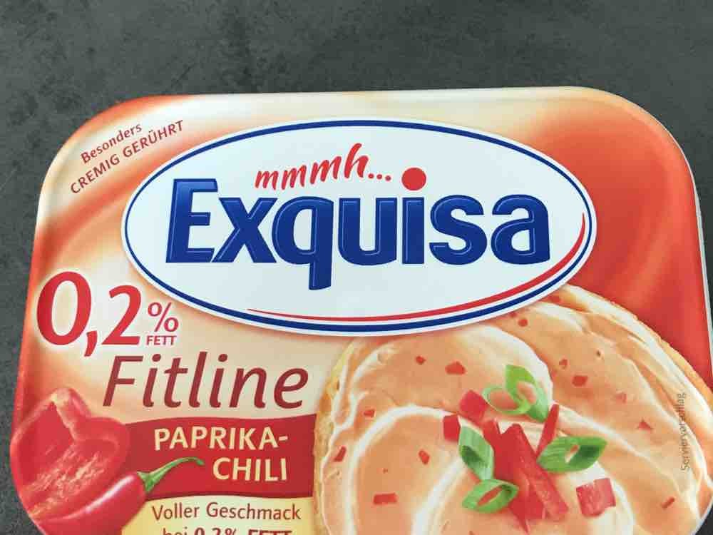 Exquisa, Fitline Paprika Chili, 0,2 % Fett Kalorien - Frischkäse - Fddb