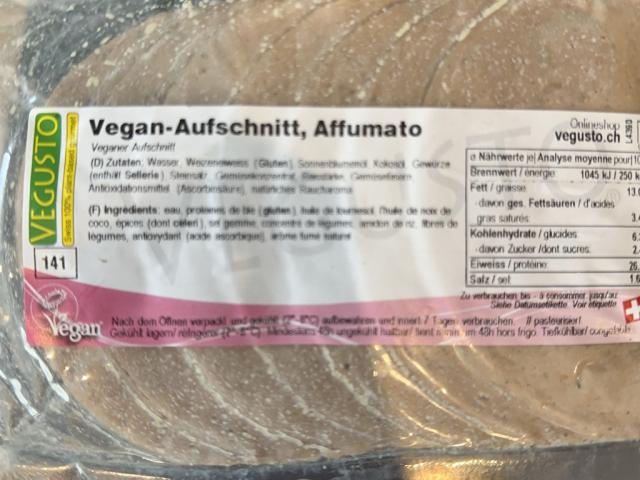 Vegan Aufschnitt Affumato by Aromastoff | Uploaded by: Aromastoff