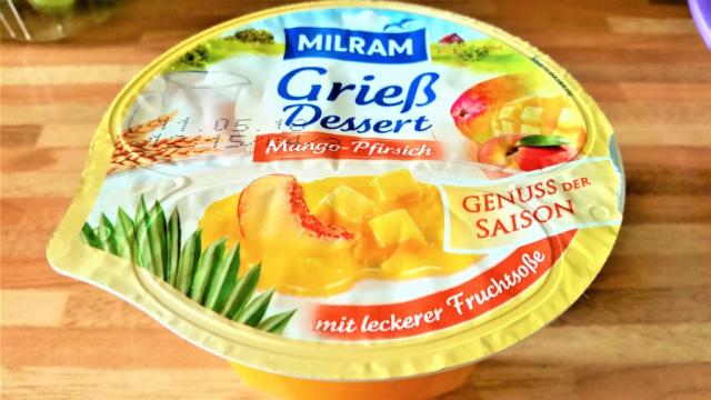 Gries Dessert, Mango-Pfirsich  | Hochgeladen von: Sabine34Berlin