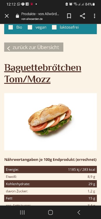Baguettebrötchen Tom/Mozz von Virginia | Hochgeladen von: Virginia