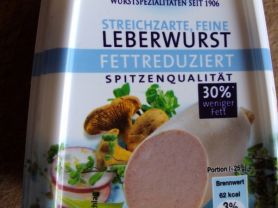 Leberwurst 30% weniger Fett, Streichzart - Fein | Hochgeladen von: tea