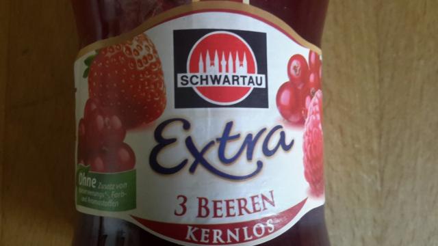 Schwartau Extra 3 Beeren kernlos, Erdbeere, Johannisbeere, H | Hochgeladen von: subtrahine