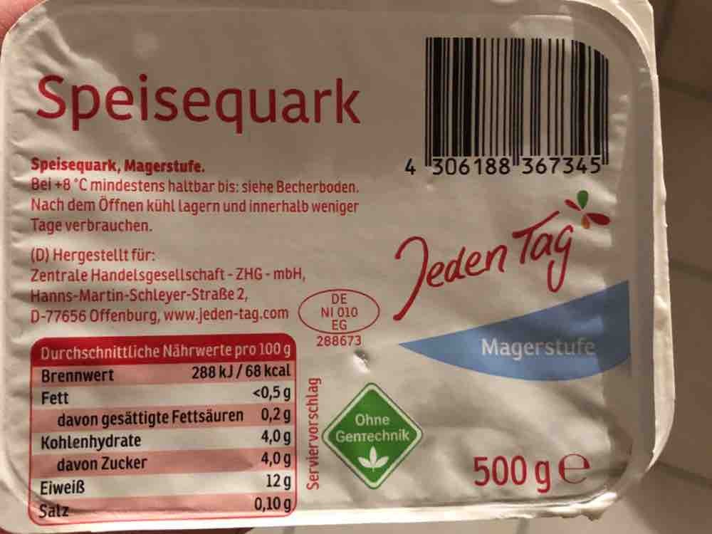 Jeden Speisequark Magerstufe Kalorien Quark Fddb