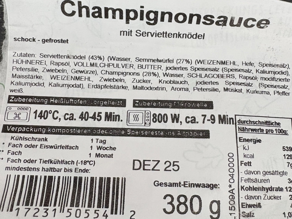 RK Champignonsauce mit Knödel von Alsu99 | Hochgeladen von: Alsu99 RK Champignonsauce mit Knödel von Alsu99 | Hochgeladen von: Alsu99