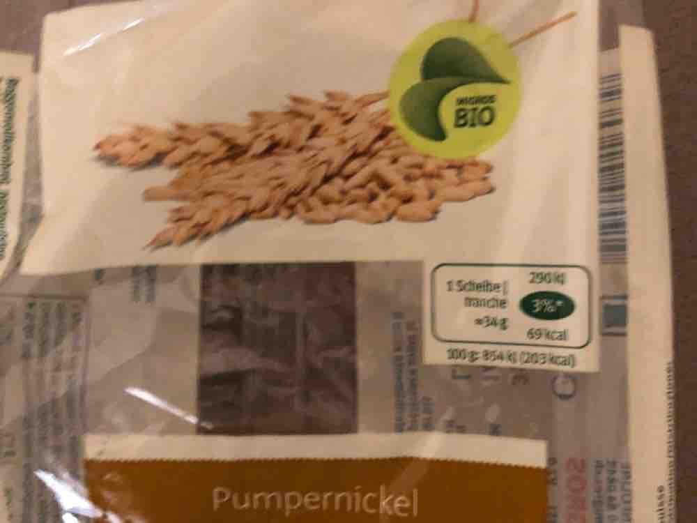 Bio Pumpernickel, Brot in Schnitten von KellerR | Hochgeladen von: KellerR