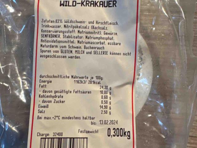 Wild-Krakauer, Stück 100g von swernersen | Hochgeladen von: swernersen