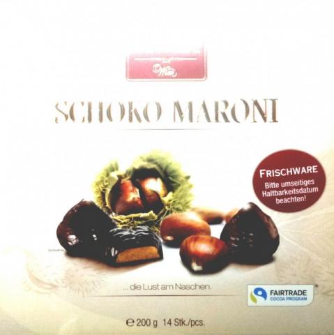 Schoko Maroni, feinste Maronicreme in zarter Edelbitter-Scho | Hochgeladen von: Eatlesswalkmore