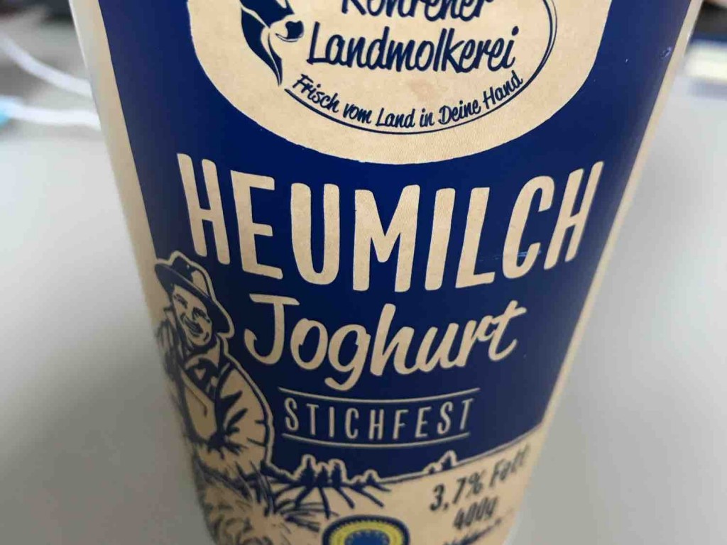 Joghurt aus Heumilch stichfest 3,% Fett Kohrener Landmolkerei, N | Hochgeladen von: Jenserihno
