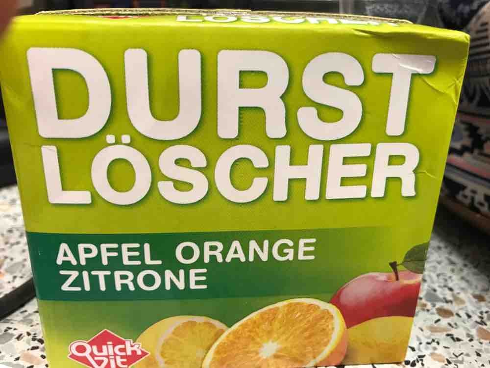 Quick Vit, Durstlöscher, Apfel-Orangen-Zitronen Kalorien - Getränke - Fddb