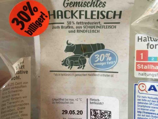 Gemischtes Hackfleisch 30 % weniger Fett Aldi von Sonnenjaeger | Hochgeladen von: Sonnenjaeger