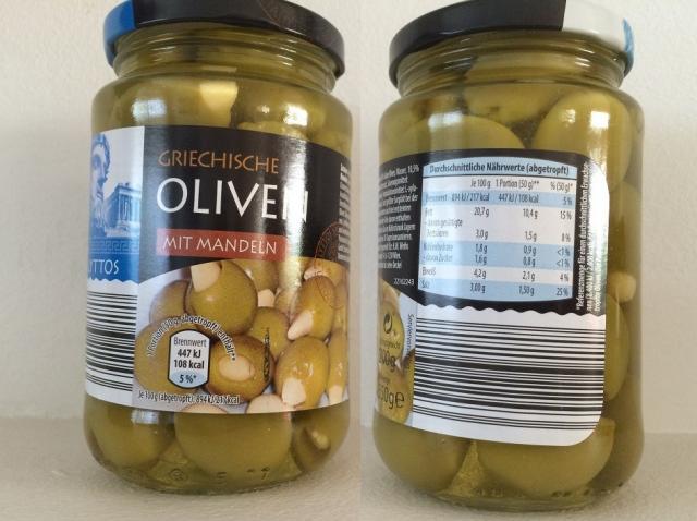 Griechische Oliven mit Mandeln, Grüne Oliven | Hochgeladen von: puscheline
