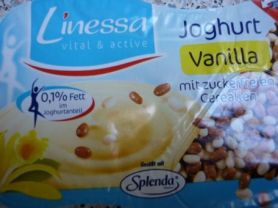 Linessa Joghurt, Vanilla mit zuckerfreien Cerealien | Hochgeladen von: Moncheri