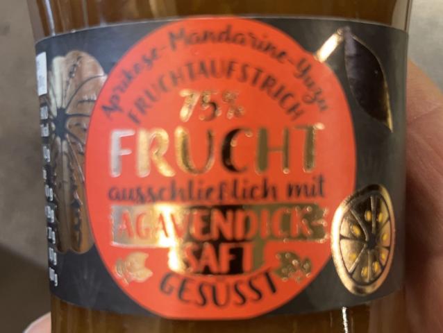 Fruchtaufstrich Aprikose-Mandarine-Yuzu, 75% Frucht mit Agavendi | Hochgeladen von: Larmand69