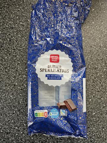 Rewe Beste Wahl, Butter Spekulatius mit Vollmilchschokolade von  | Hochgeladen von: zickmarie