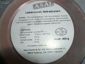 Leberwurst, fettreduziert ASAL | Hochgeladen von: inge71