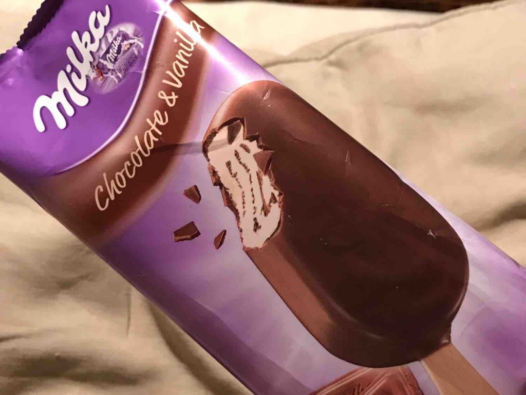 Milka Chocolate Vanilla Stieleis Kalorien Eis Am Stiel Fddb