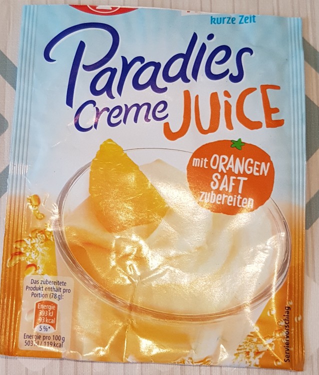 Paradiescreme juice, mit Orangensaft von meggi05 | Hochgeladen von: meggi05