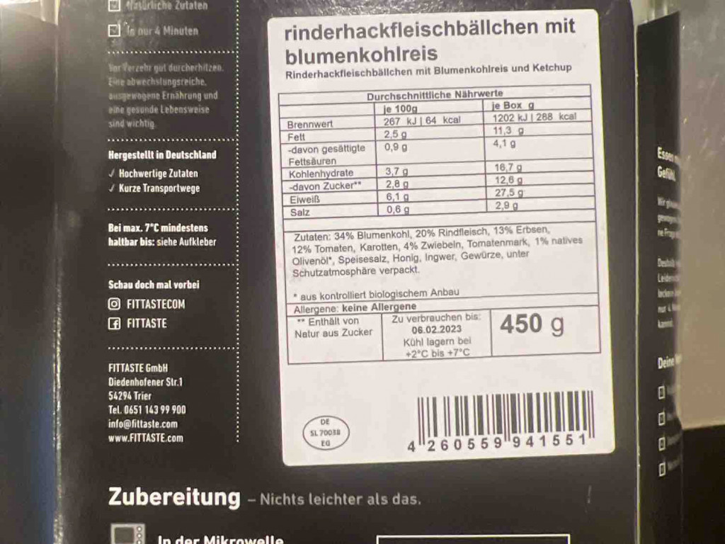 Rinderhackfleischbällchen mit Blumenkohlreis von nglnblmr | Hochgeladen von: nglnblmr