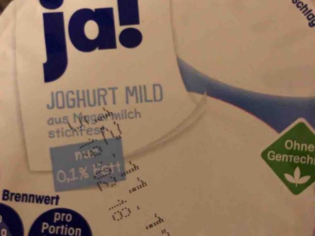 Ja!  Joghurt Mild, 0,1% Fett von Martina16 | Hochgeladen von: Martina16