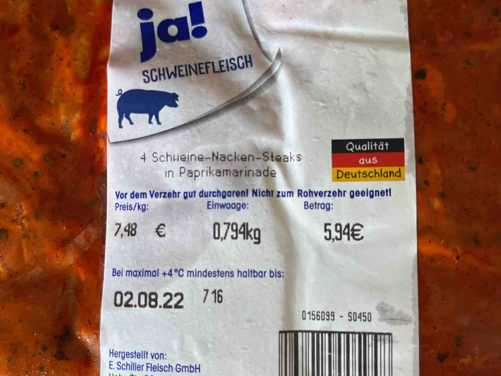 Schweine-Nacken-Steaks in Paprikamarinade von zankliger | Hochgeladen von: zankliger