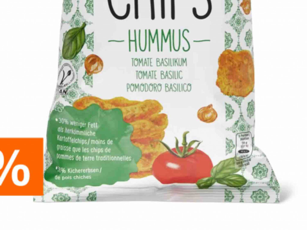 Bio YOU  Hummus Chips, Tomaten- Basilikum von Naedl | Hochgeladen von: Naedl