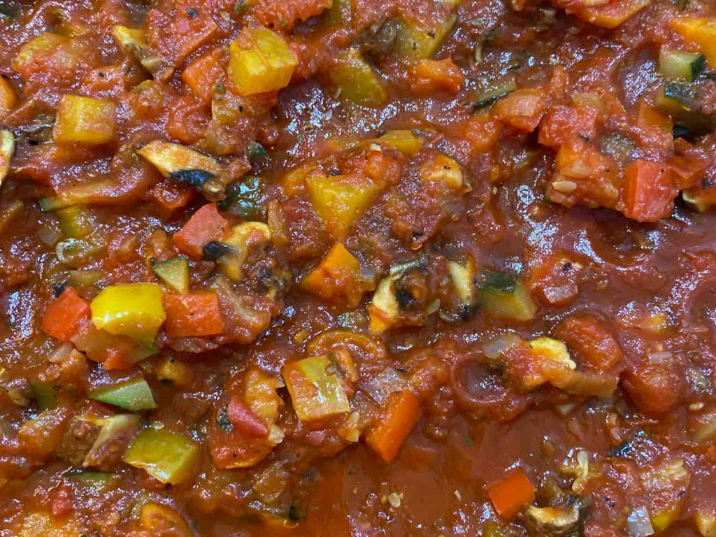 Gemüse in Tomatensauce, Karotte, Paprika, Champ, Zucchini von wo | Hochgeladen von: wolfi2010