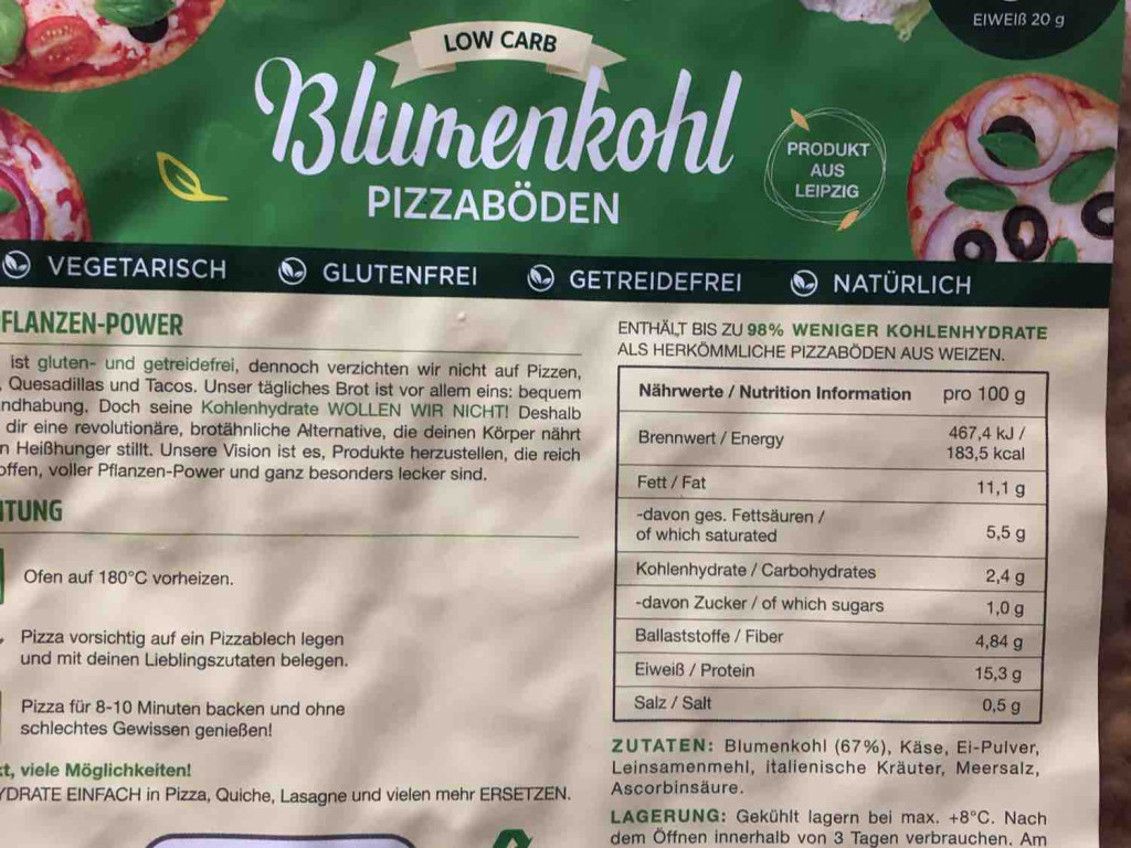 Blumenkohl-Pizza von Kikiall | Hochgeladen von: Kikiall