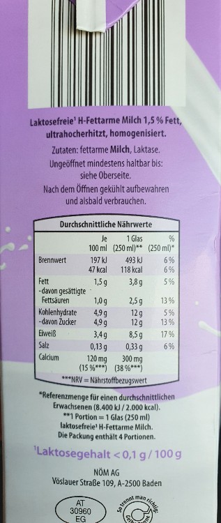 H-Milch, laktosefrei 1,5% von ThieMic | Hochgeladen von: ThieMic